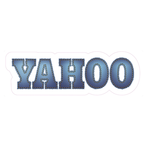 Show details for Yahoo Window Cling - DENIM