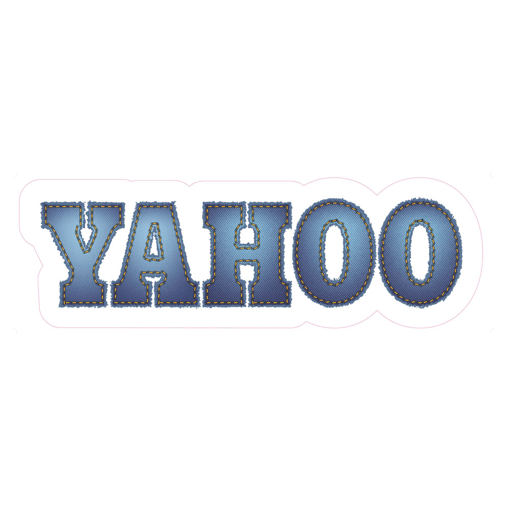 Picture of Yahoo Window Cling - DENIM