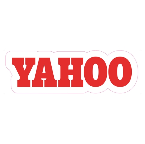 Show details for Yahoo Window Cling - RED